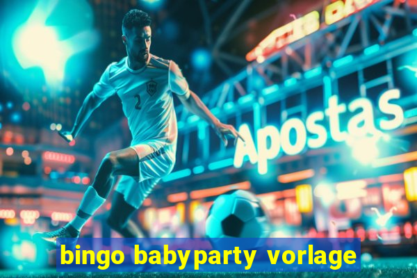 bingo babyparty vorlage