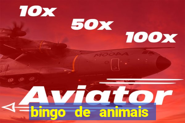 bingo de animais para imprimir e colorir