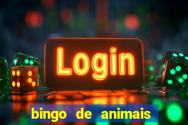 bingo de animais para imprimir e colorir