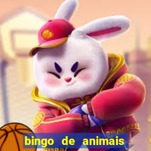 bingo de animais para imprimir e colorir