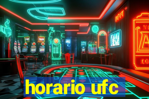 horario ufc