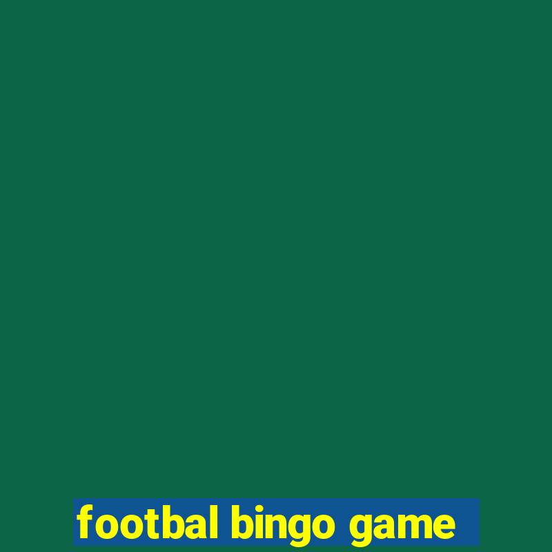 footbal bingo game