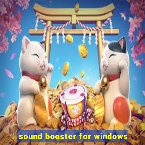 sound booster for windows