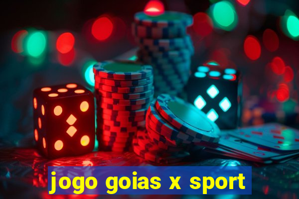 jogo goias x sport