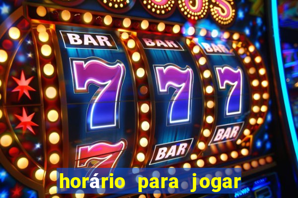 horário para jogar tiger fortune