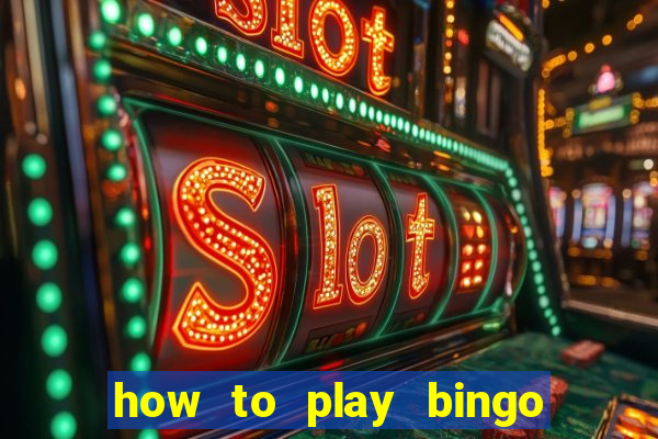 how to play bingo for money