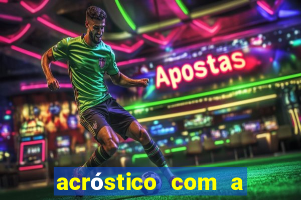 acróstico com a palavra futebol