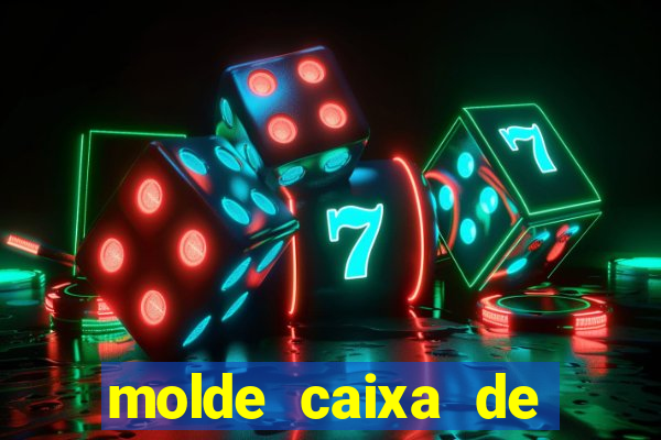 molde caixa de baralho png