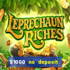 $1000 no deposit bonus casino