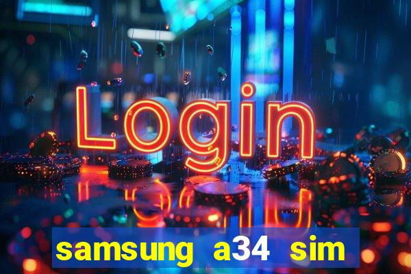 samsung a34 sim card slot