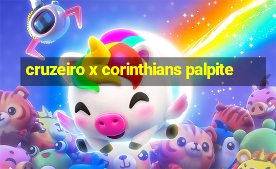 cruzeiro x corinthians palpite