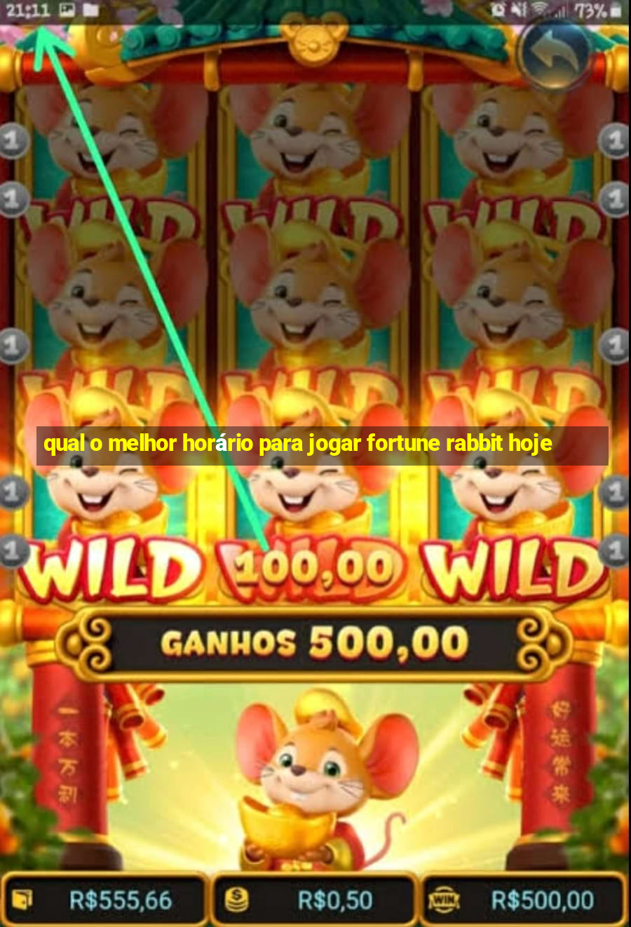 qual o melhor horário para jogar fortune rabbit hoje