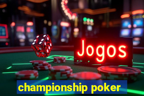 championship poker