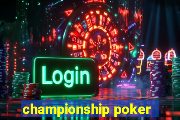 championship poker