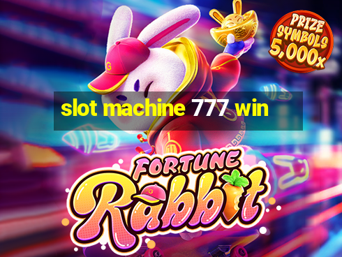 slot machine 777 win