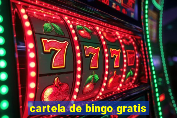 cartela de bingo gratis