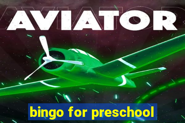 bingo for preschool