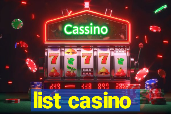 list casino