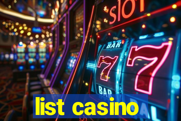 list casino