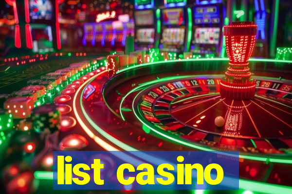 list casino