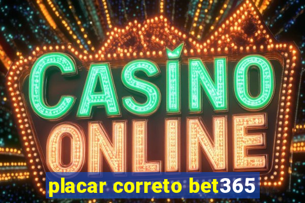 placar correto bet365