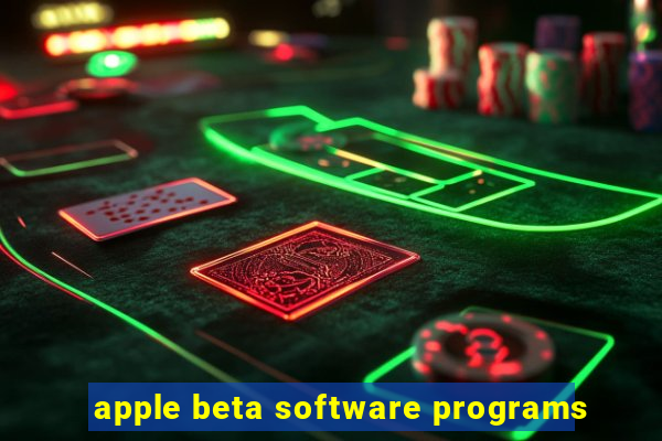 apple beta software programs