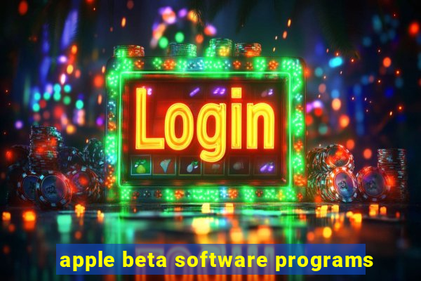 apple beta software programs