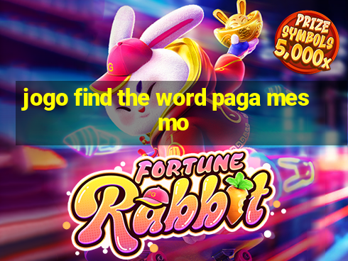 jogo find the word paga mesmo