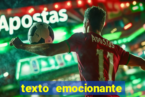 texto emocionante sobre futebol