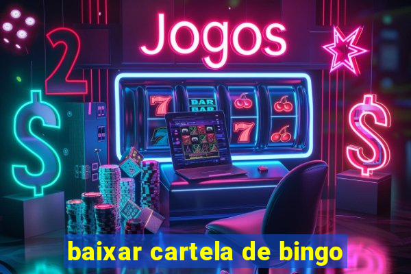 baixar cartela de bingo