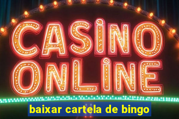 baixar cartela de bingo