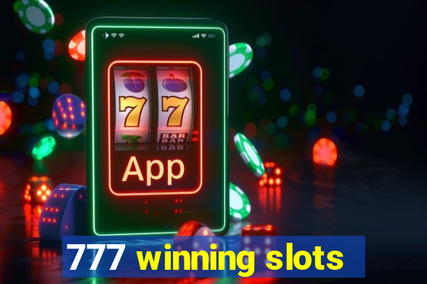 777 winning slots