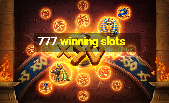 777 winning slots