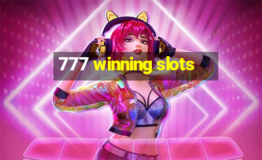 777 winning slots