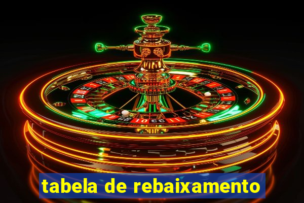 tabela de rebaixamento