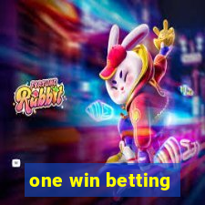 one win betting