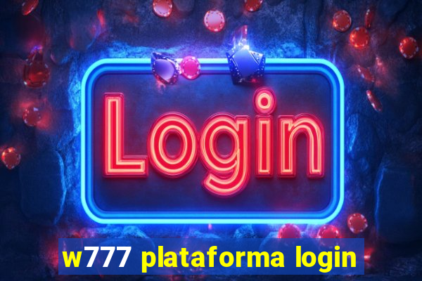 w777 plataforma login