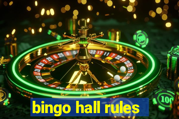 bingo hall rules