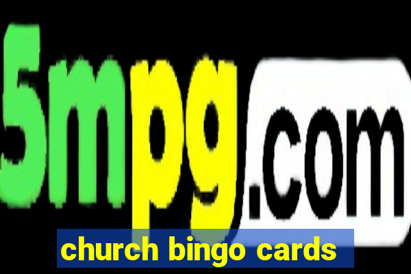 church bingo cards