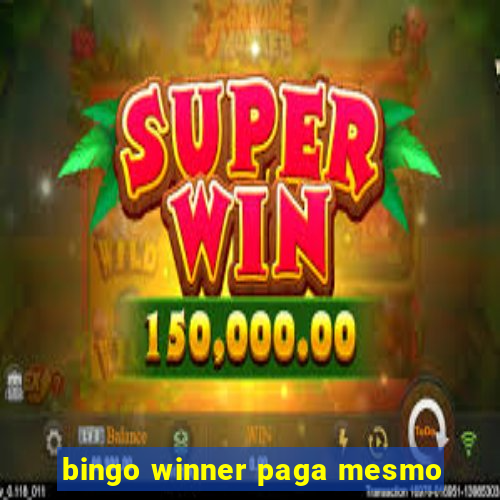 bingo winner paga mesmo