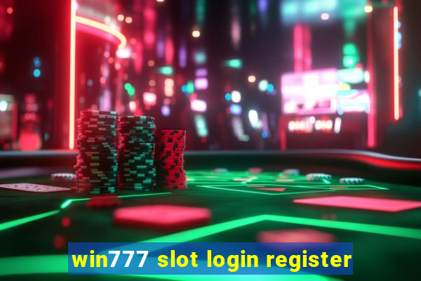 win777 slot login register