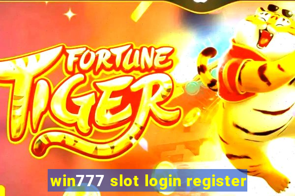 win777 slot login register