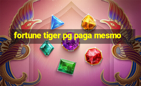 fortune tiger pg paga mesmo