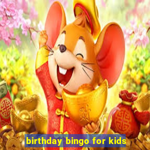 birthday bingo for kids