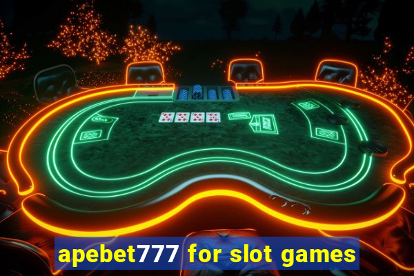 apebet777 for slot games