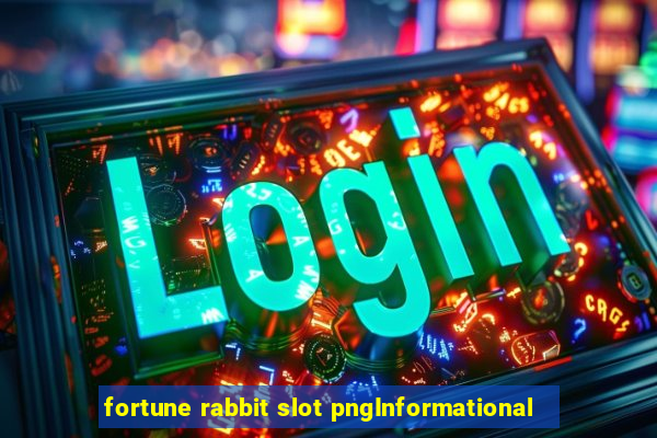 fortune rabbit slot pngInformational