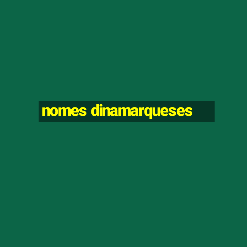 nomes dinamarqueses