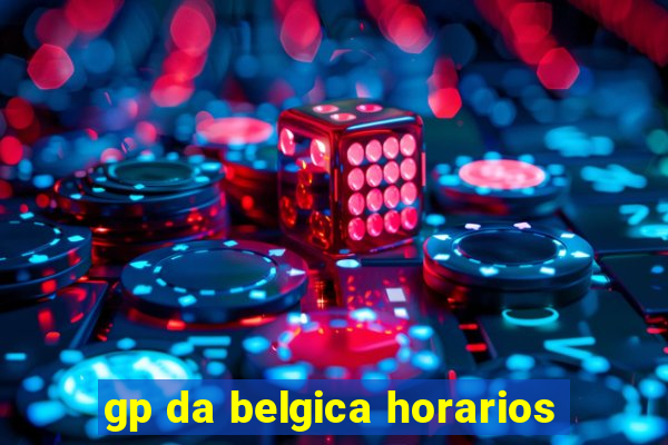 gp da belgica horarios