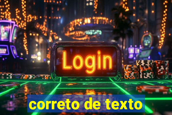 correto de texto