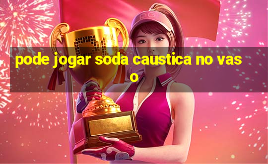 pode jogar soda caustica no vaso